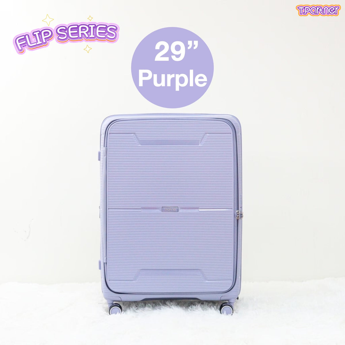 กระเป๋าเดินทางรุ่น Flip Series ขนาด 29 นิ้ว สีม่วงอ่อน